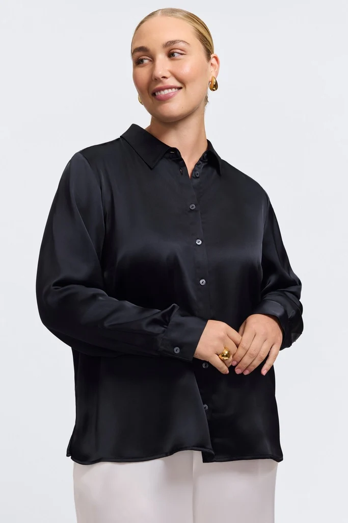 Bianca Plus Beyond Silk Long Sleeve Shirt - Image 11
