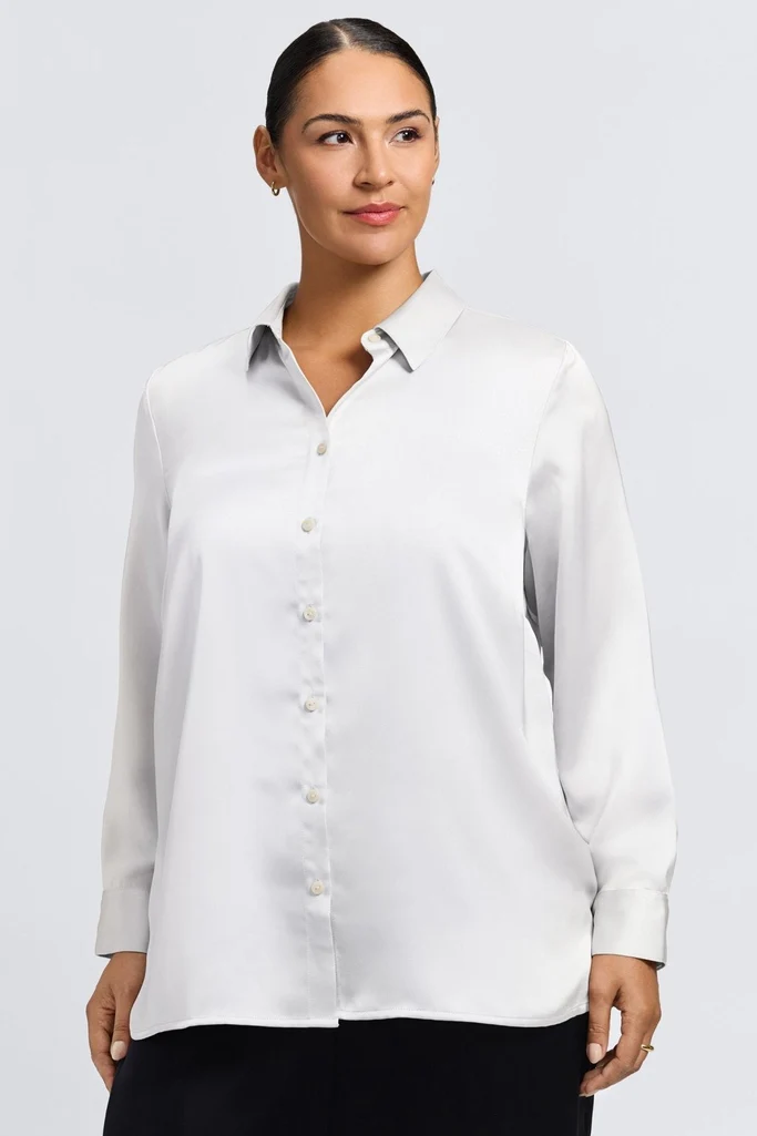 Bianca Plus Beyond Silk Long Sleeve Shirt - Image 15