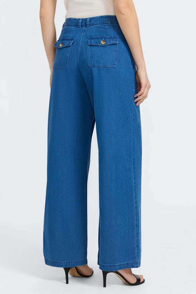 Blaire Tencel® Denim Full Length Trouser - Image 4