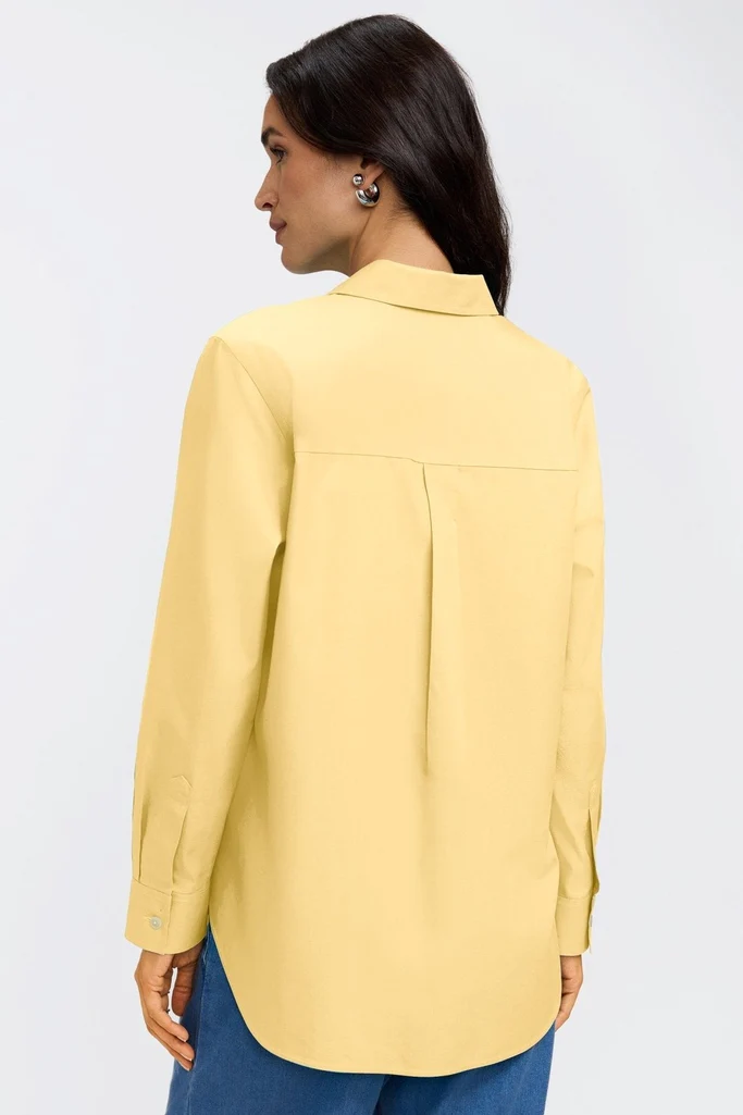 Boyfriend No Iron Pinpoint Long Sleeve Tunic - Image 26