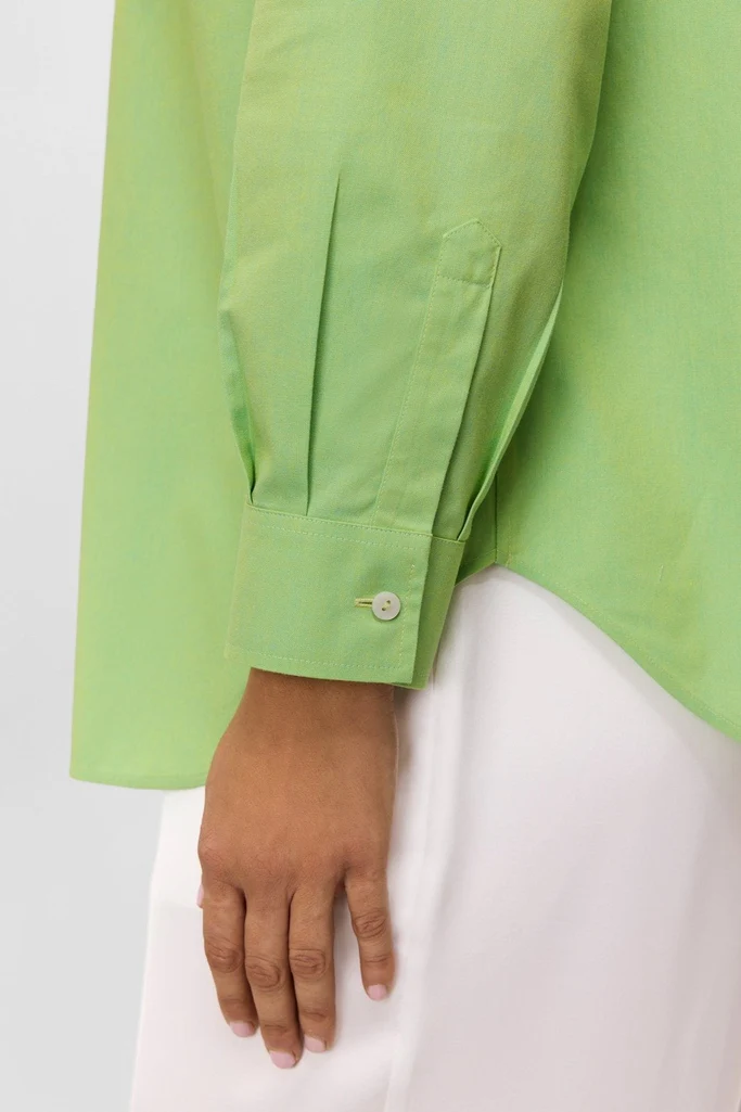 Boyfriend Plus No Iron Pinpoint Long Sleeve Tunic - Image 3