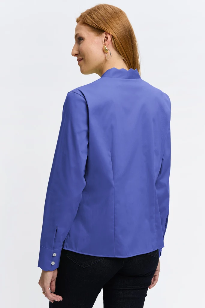 Bridget Stretch Matte Sateen Long Sleeve Shirt - Image 14