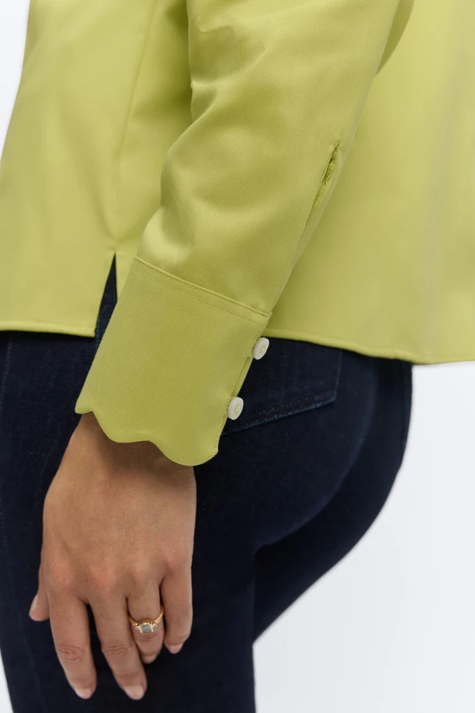 Bridget Stretch Matte Sateen Long Sleeve Shirt - Image 3