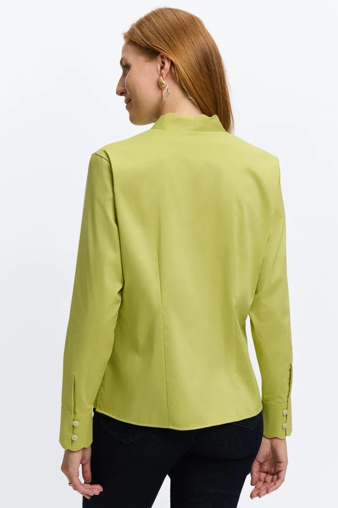 Bridget Stretch Matte Sateen Long Sleeve Shirt - Image 4