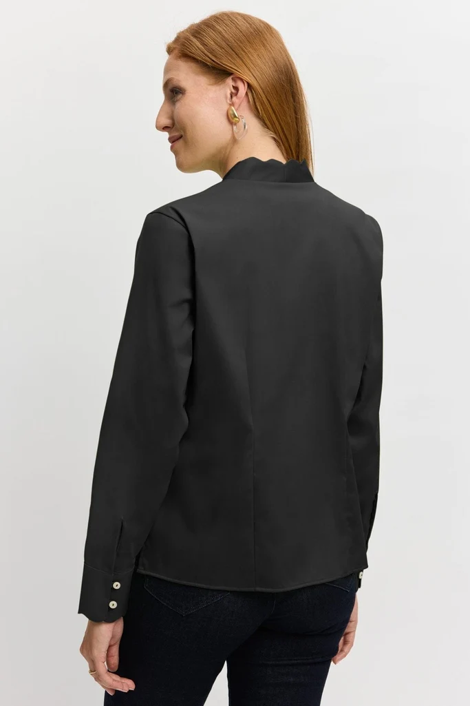 Bridget Stretch Matte Sateen Long Sleeve Shirt - Image 6