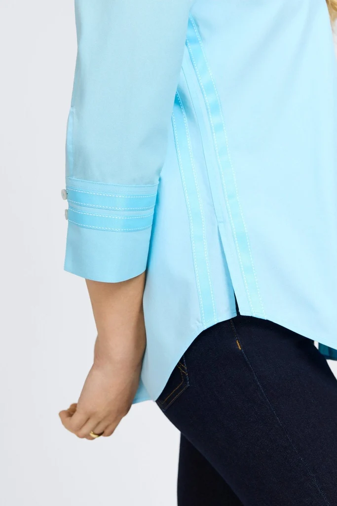 Brooke No Iron Pinpoint 3/4 Sleeve Shirt - Image 10