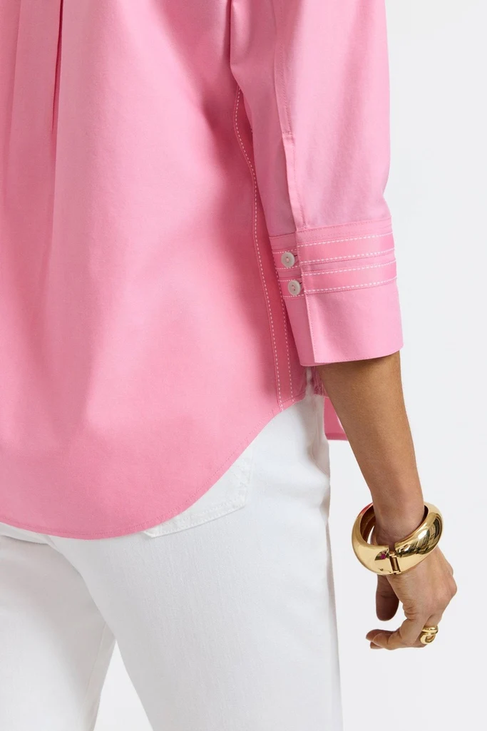Brooke No Iron Pinpoint 3/4 Sleeve Shirt - Image 19