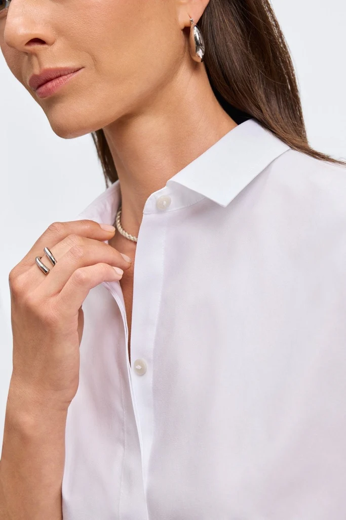 Brooke No Iron Pinpoint 3/4 Sleeve Shirt - Image 6