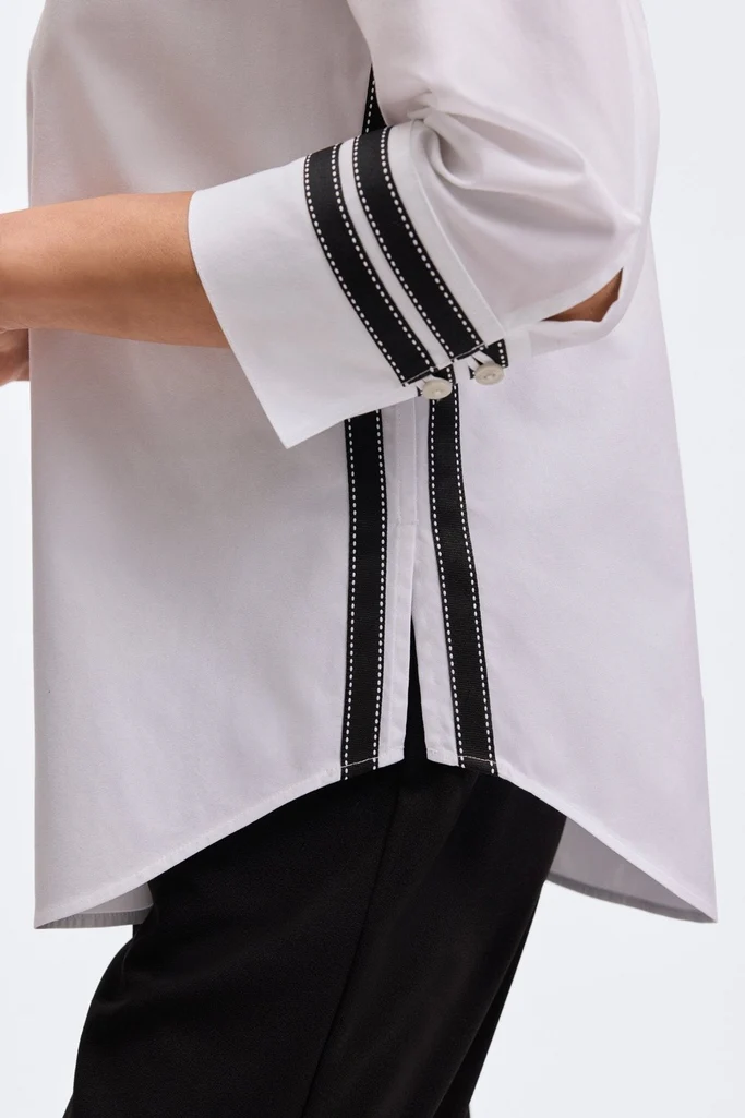 Brooke No Iron Pinpoint 3/4 Sleeve Shirt - Image 7