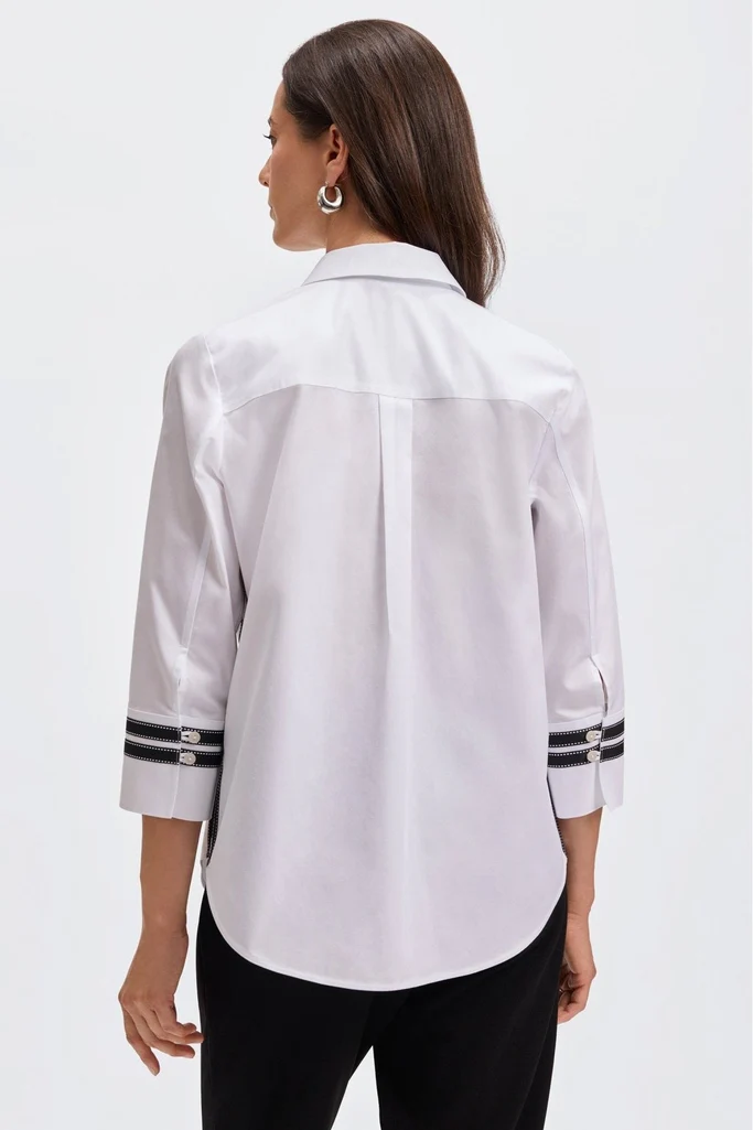 Brooke No Iron Pinpoint 3/4 Sleeve Shirt - Image 8
