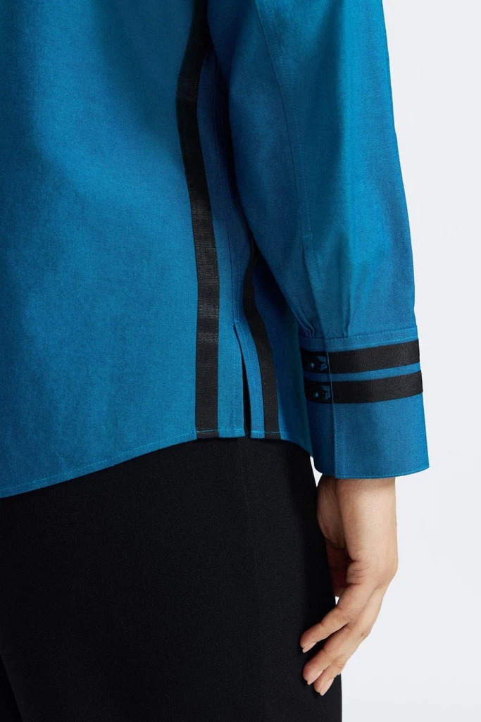 Brooke Plus No Iron Pinpoint Long Sleeve Shirt - Image 7