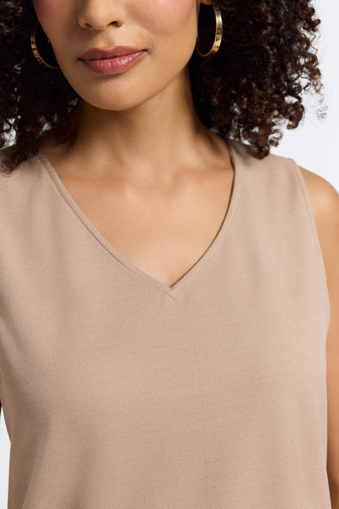 Callie Knit Crepe Reversible Sleeveless Tank - Image 11