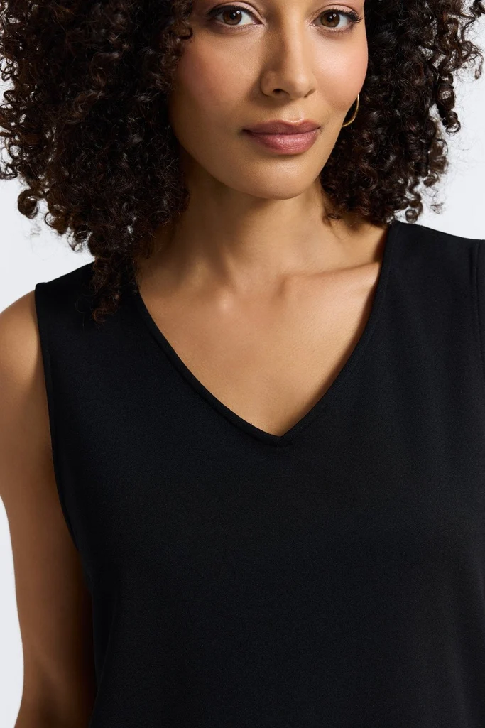 Callie Knit Crepe Reversible Sleeveless Tank - Image 6