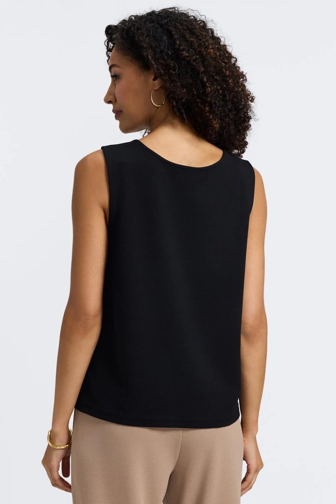 Callie Knit Crepe Reversible Sleeveless Tank - Image 7