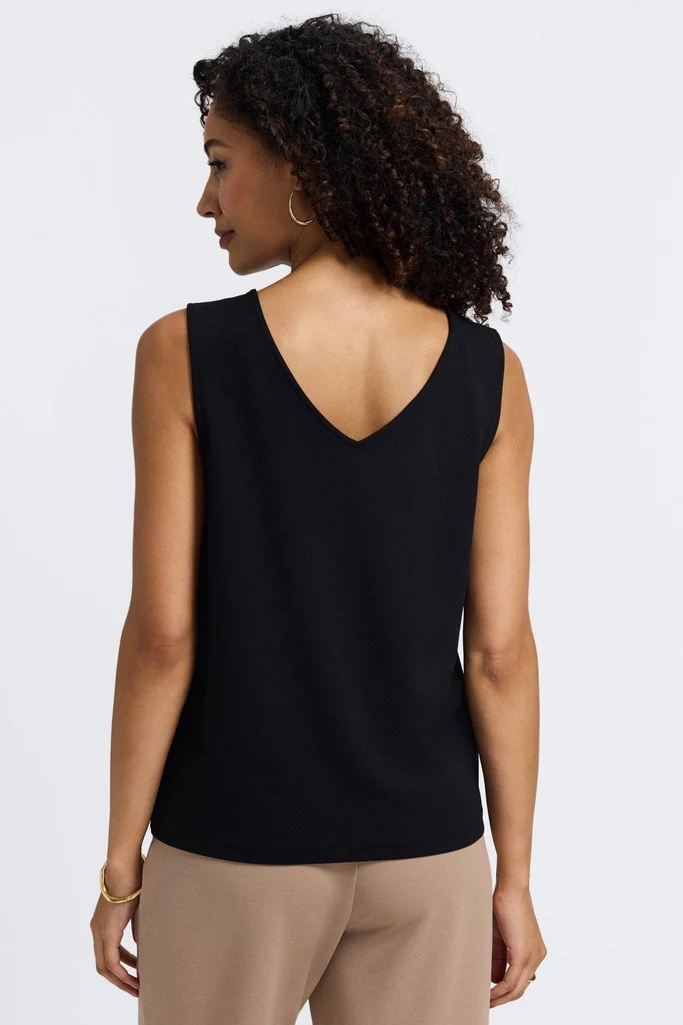 Callie Knit Crepe Reversible Sleeveless Tank - Image 8