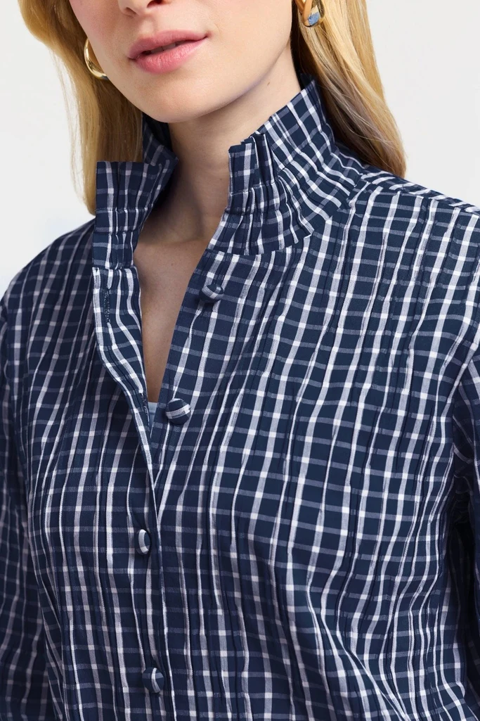 Carolina Crinkle 3/4 Sleeve Shirt Jacket - Image 11