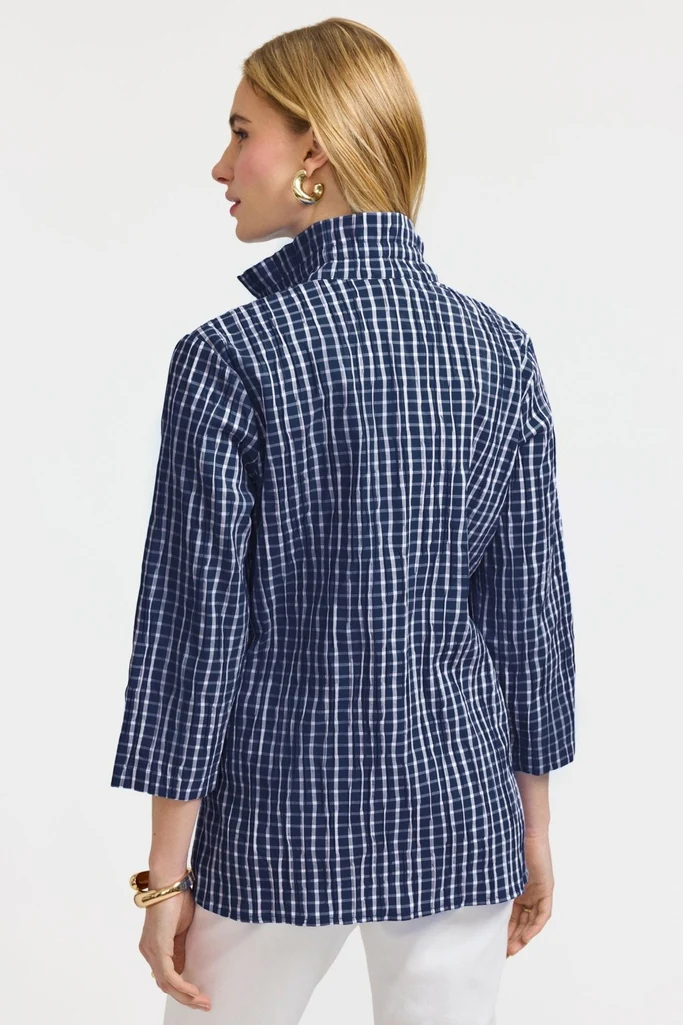 Carolina Crinkle 3/4 Sleeve Shirt Jacket - Image 13