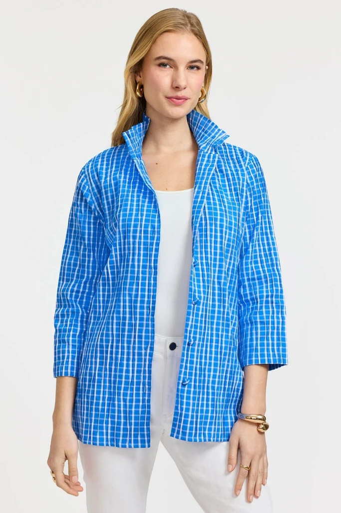 Carolina Crinkle 3/4 Sleeve Shirt Jacket - Image 16