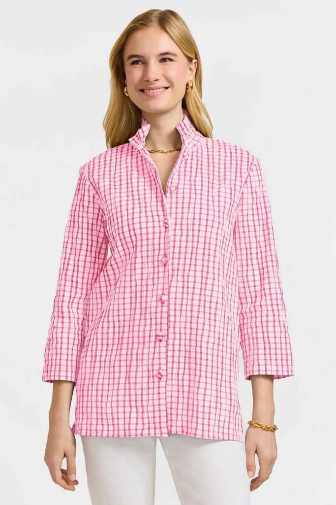 Carolina Crinkle 3/4 Sleeve Shirt Jacket - Image 20
