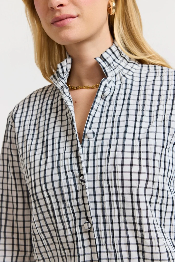 Carolina Crinkle 3/4 Sleeve Shirt Jacket - Image 6