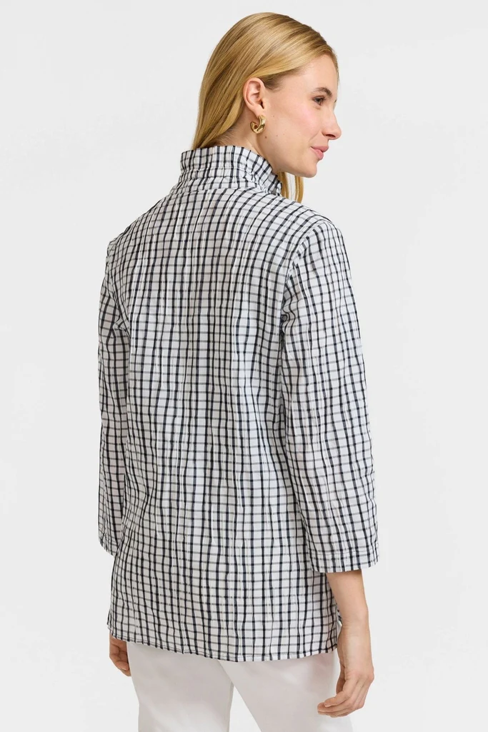 Carolina Crinkle 3/4 Sleeve Shirt Jacket - Image 8