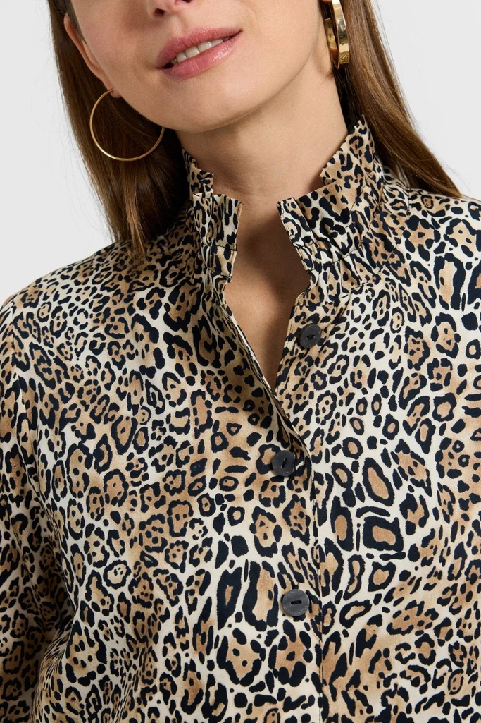 Carolina Playful Animal Long Sleeve Shirt Jacket - Image 3
