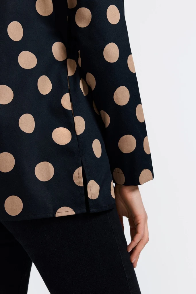 Carolina Polka Dot Long Sleeve Shirt Jacket - Image 10