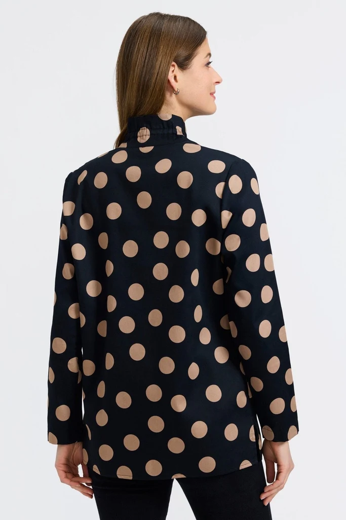 Carolina Polka Dot Long Sleeve Shirt Jacket - Image 4