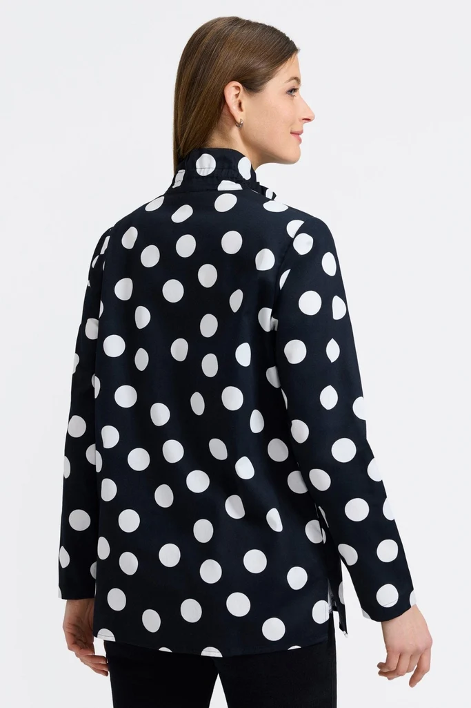 Carolina Polka Dot Long Sleeve Shirt Jacket - Image 9