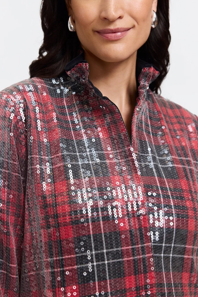 Carolina Sequined Long Sleeve Shirt Jacket - Image 3