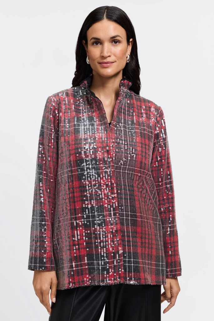 Carolina Sequined Long Sleeve Shirt Jacket - Image 4