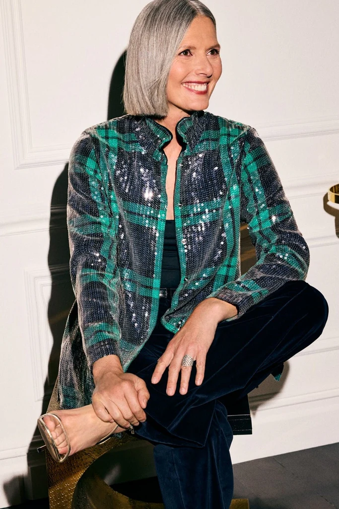 Carolina Sequined Long Sleeve Shirt Jacket - Image 6