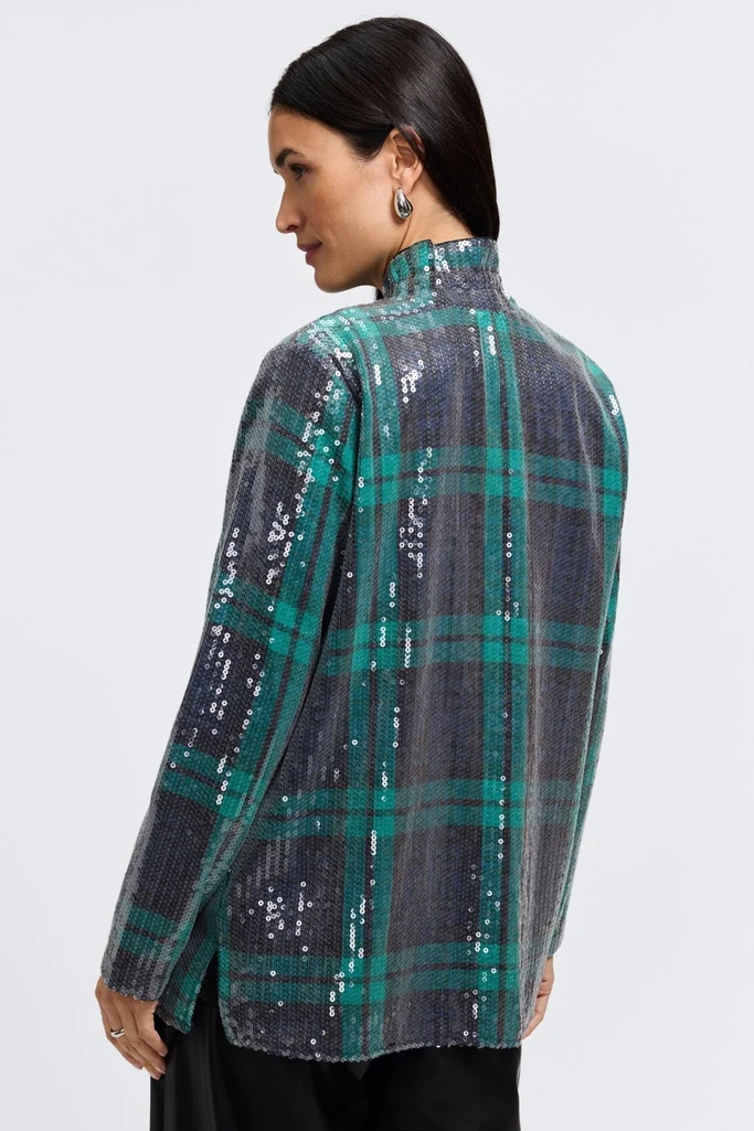 Carolina Sequined Long Sleeve Shirt Jacket - Image 8