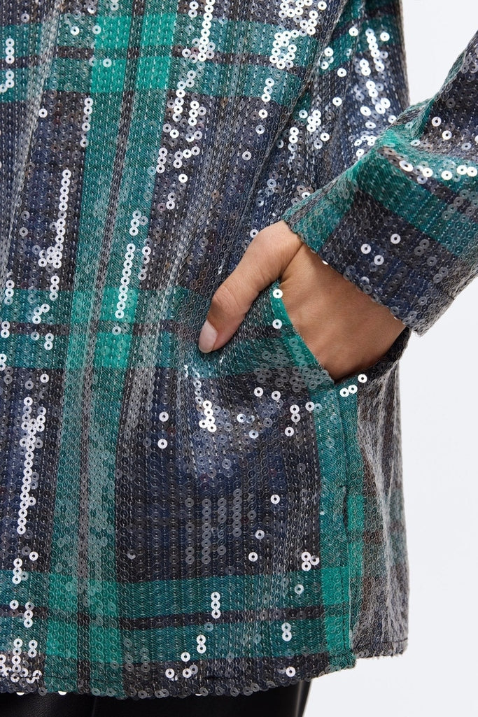 Carolina Sequined Long Sleeve Shirt Jacket - Image 9