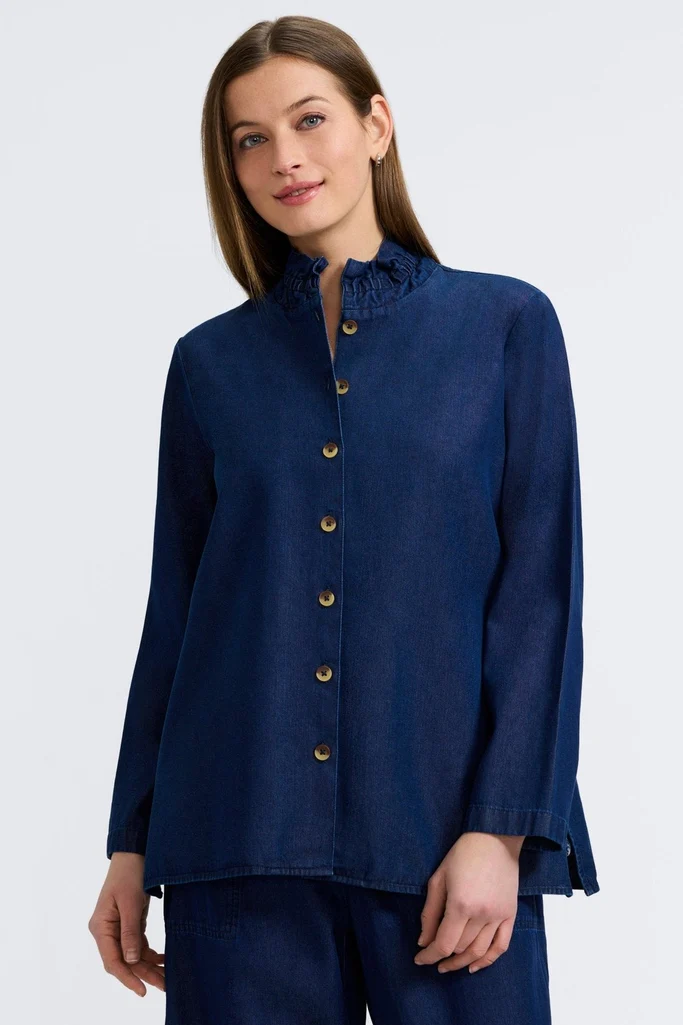 Carolina Tencel® Denim Long Sleeve Shirt Jacket - Image 10