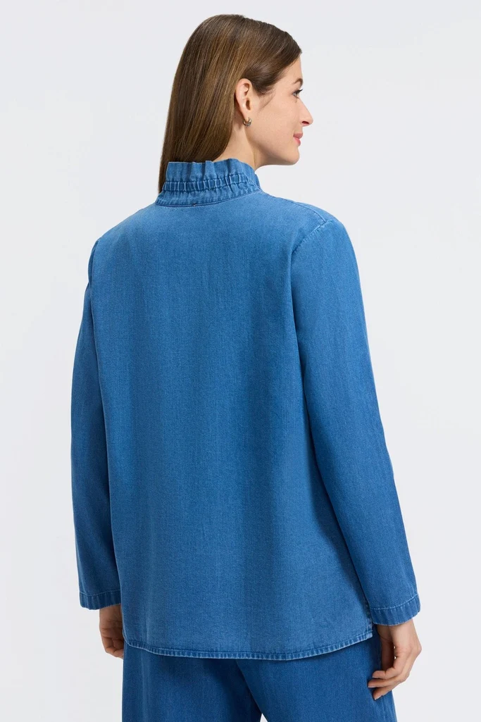 Carolina Tencel® Denim Long Sleeve Shirt Jacket - Image 4