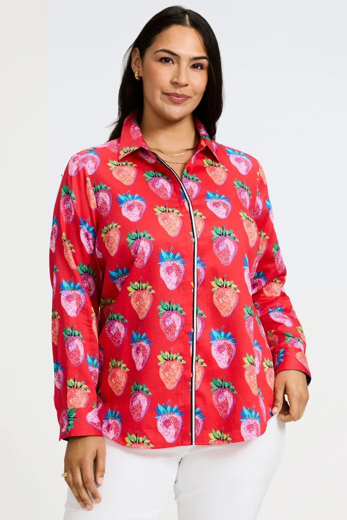 Charlie Plus Strawberry Delight Long Sleeve Shirt - Image 3