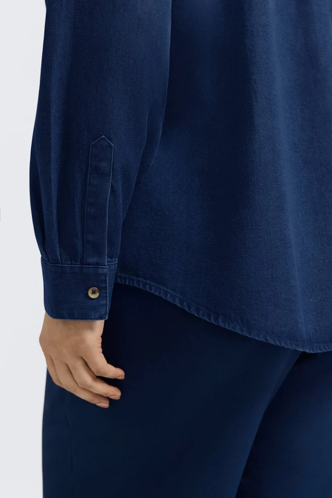 Charlie Plus Tencel® Denim Long Sleeve Shirt - Image 3