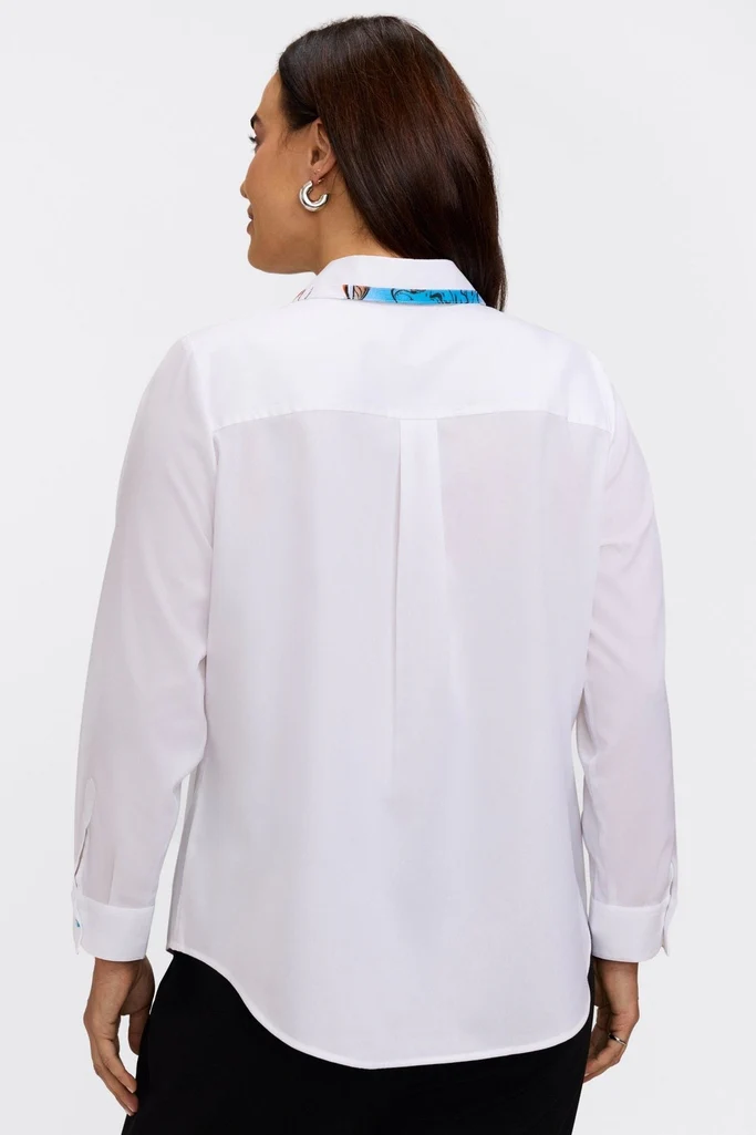 Charlie Plus Tropical Watercolor Long Sleeve Shirt - Image 5