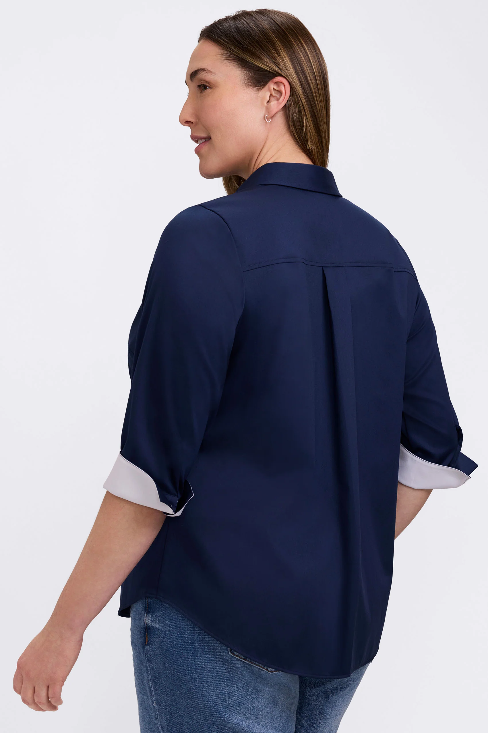 Charlie Plus White Trim 3/4 Sleeve Shirt - Image 6