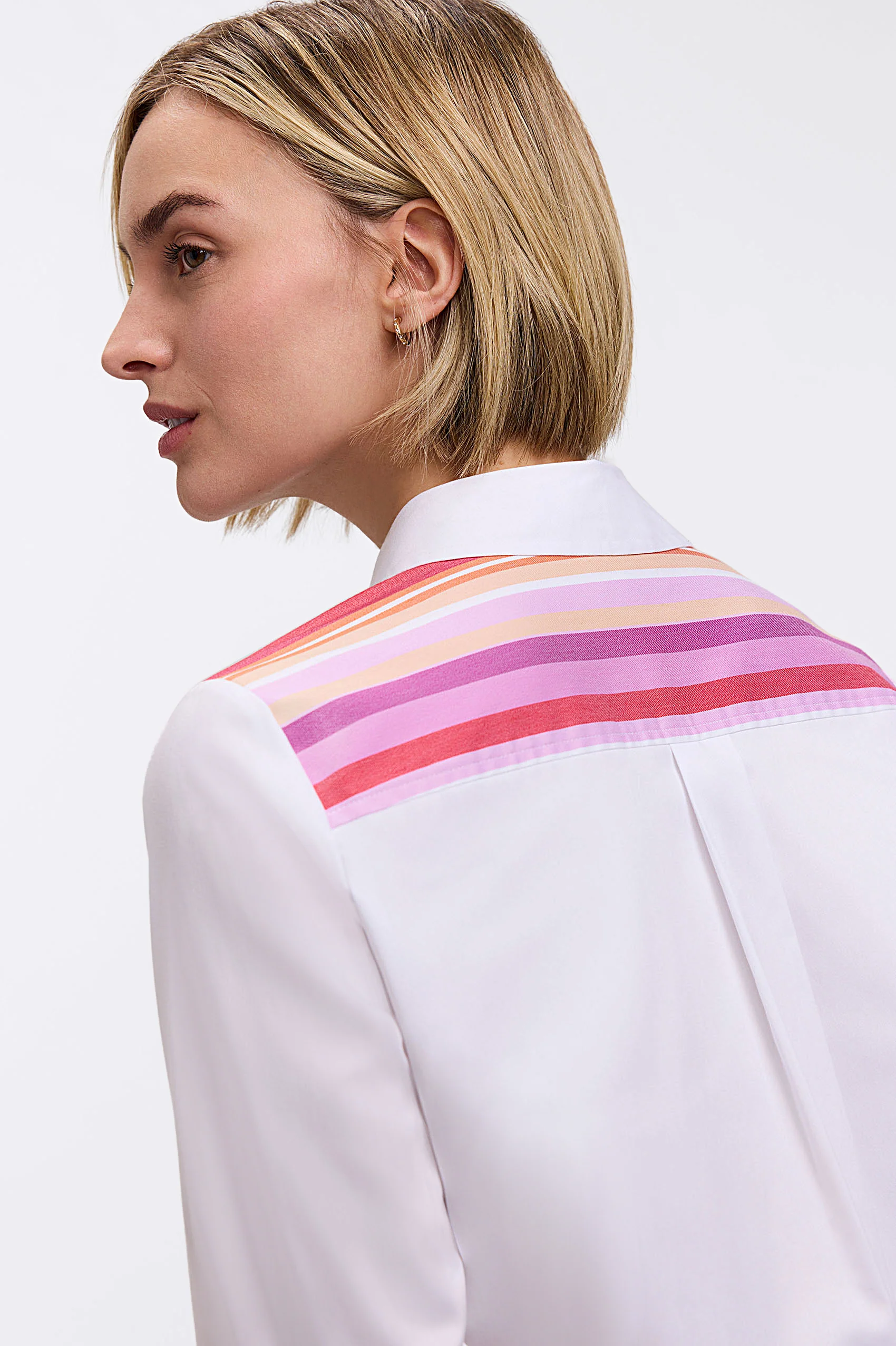 Charlie Variegated Stripe 3/4 Sleeve Shirt - Image 5
