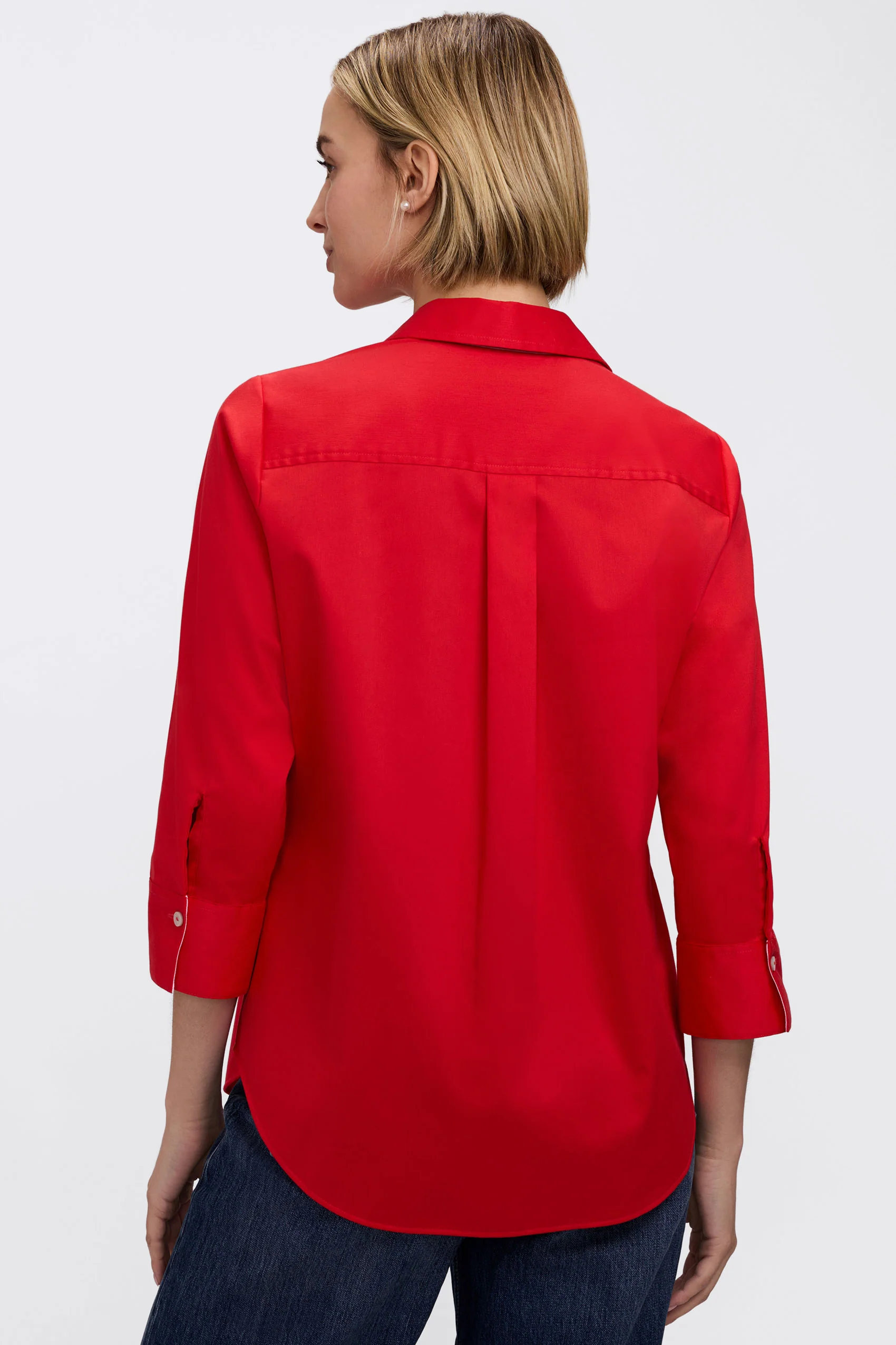 Charlie White Trim 3/4 Sleeve Shirt - Image 5