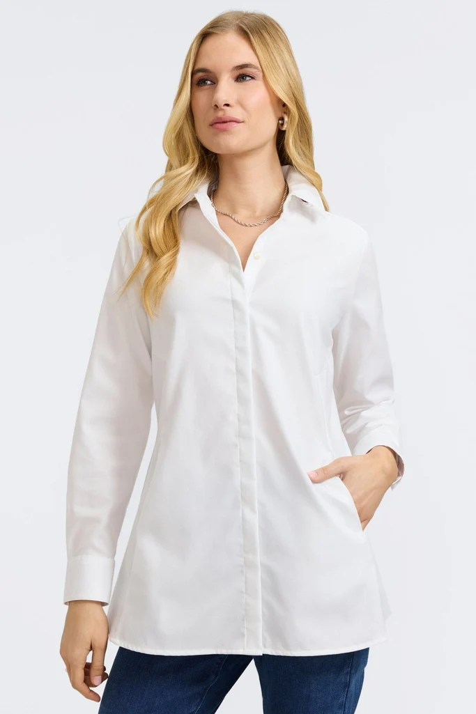 Cici Cavalry Twill Long Sleeve Tunic - Image 6