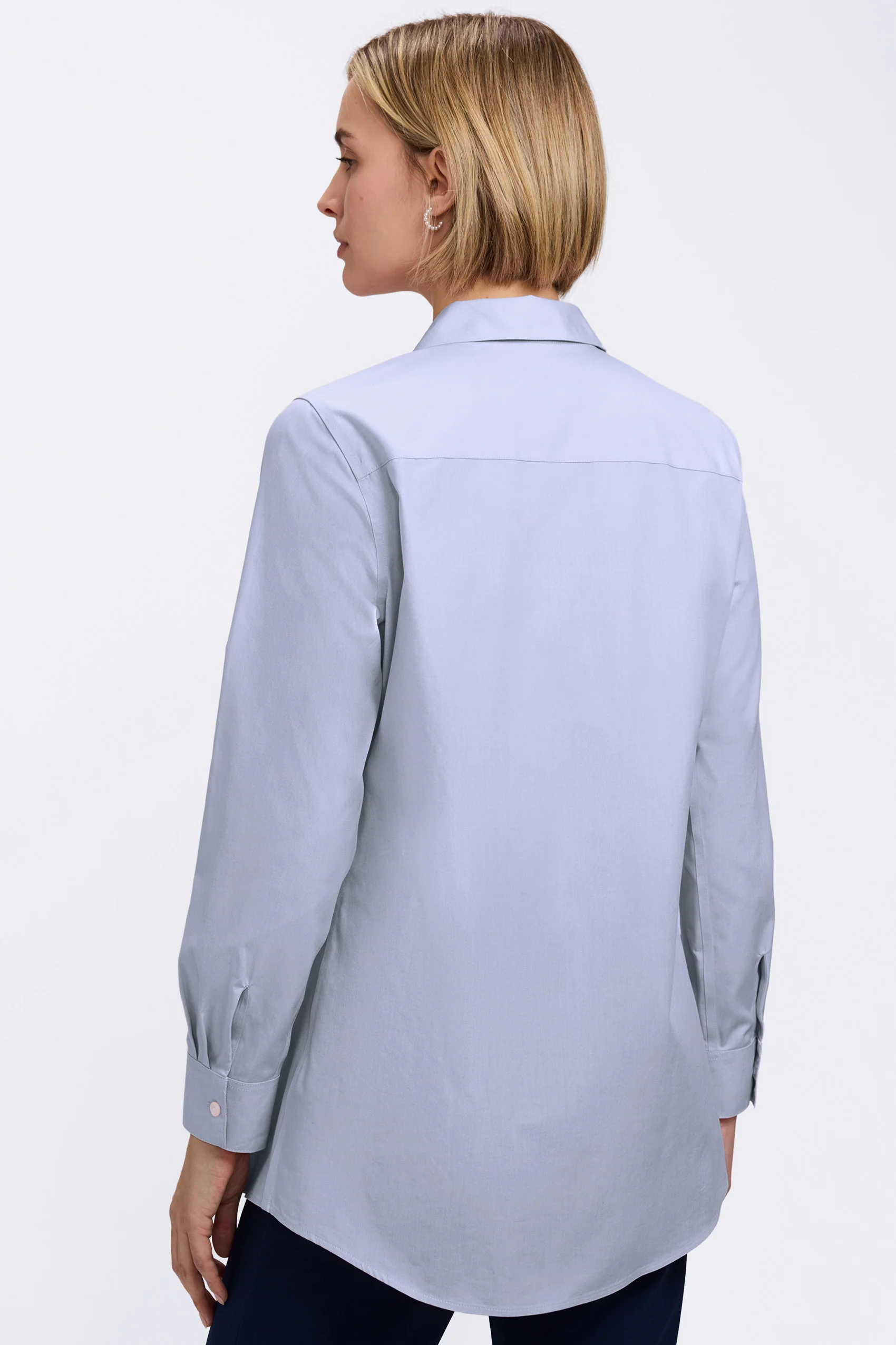 Cici No Iron Pinpoint Long Sleeve Tunic - Image 13