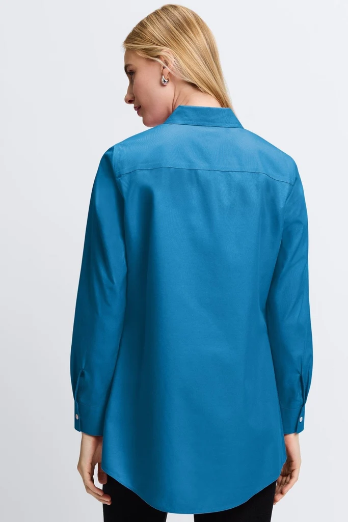 Cici No Iron Pinpoint Long Sleeve Tunic - Image 15