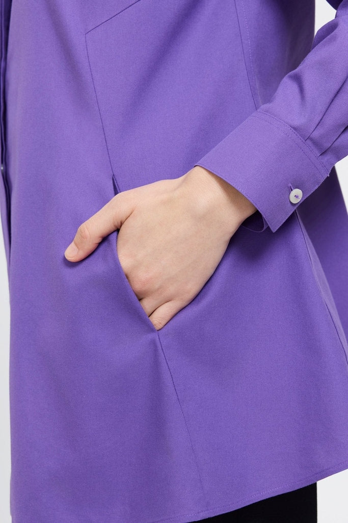 Cici No Iron Pinpoint Long Sleeve Tunic - Image 20