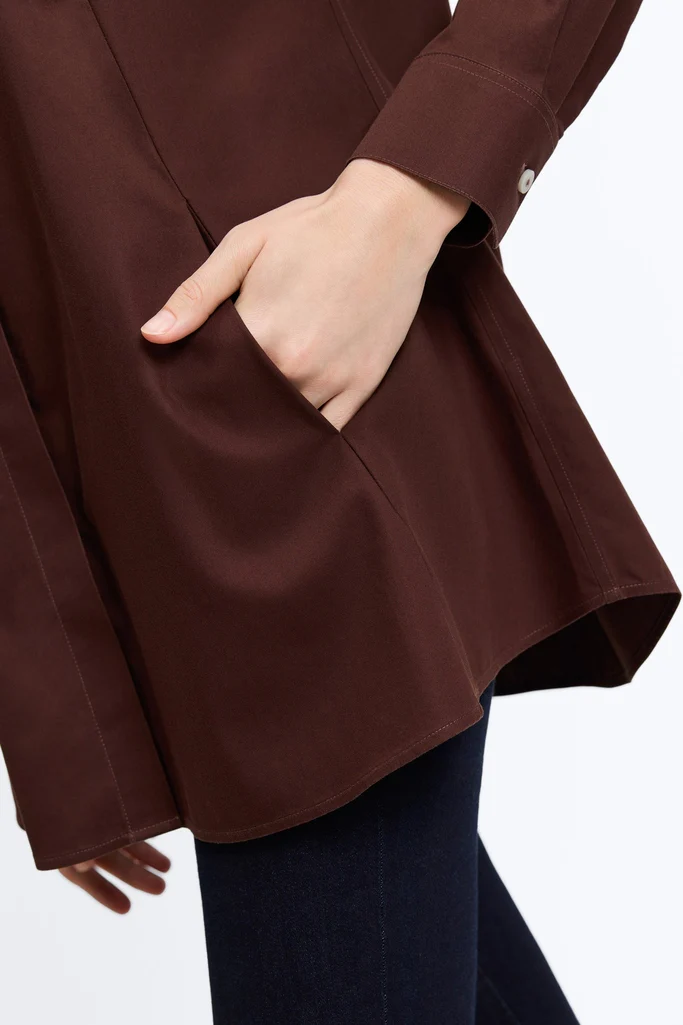 Cici No Iron Pinpoint Long Sleeve Tunic - Image 25