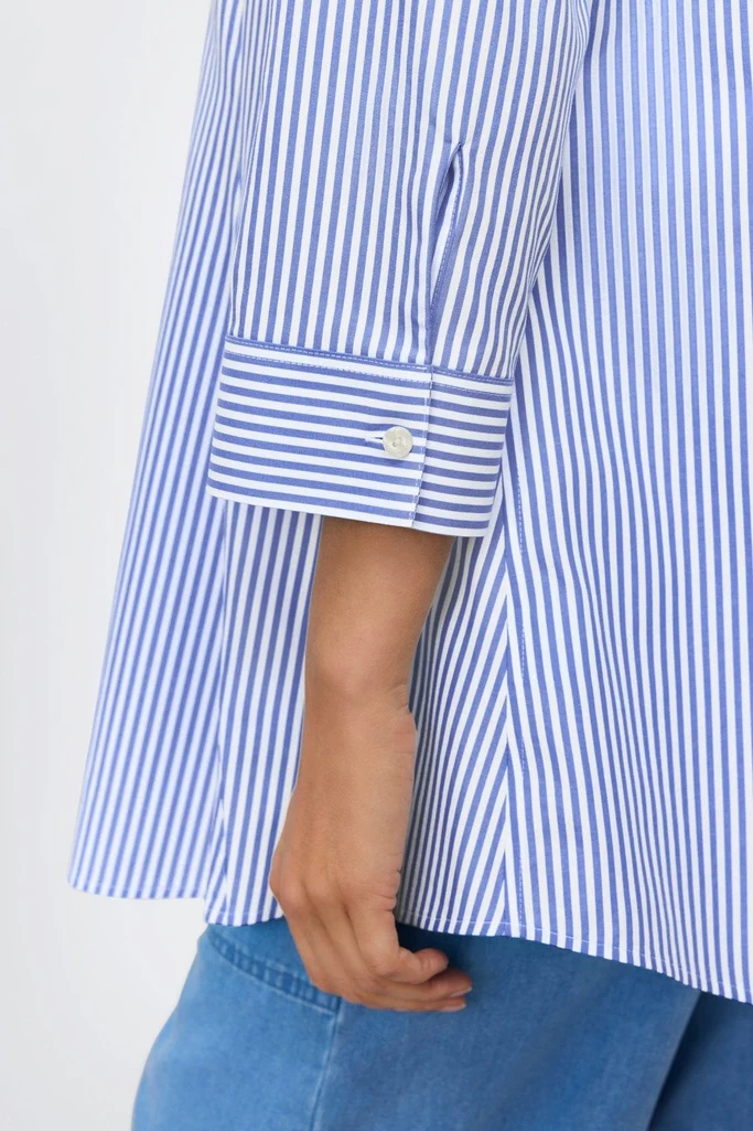 Cici No Iron Pinpoint Striped 3/4 Sleeve Tunic - Image 12