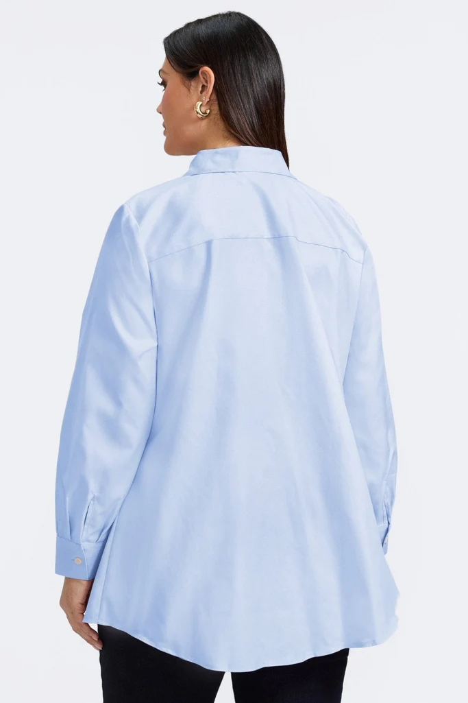Cici Plus Cavalry Twill Long Sleeve Tunic - Image 12
