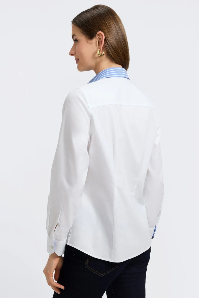 Dianna No Iron Pinpoint Long Sleeve Shirt - Image 11